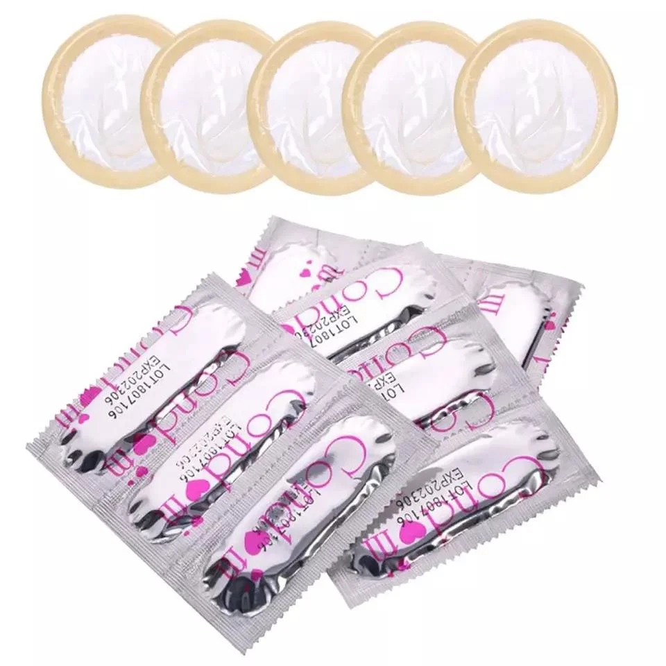 Ultra-Thin Latex Flavor Male Square Condom in Box Packing