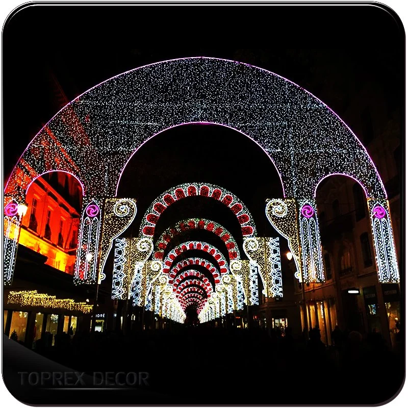 Toprex Decor Christmas Decorations Outdoor Inflatable Progress Lighting P2063-LED Arch LED