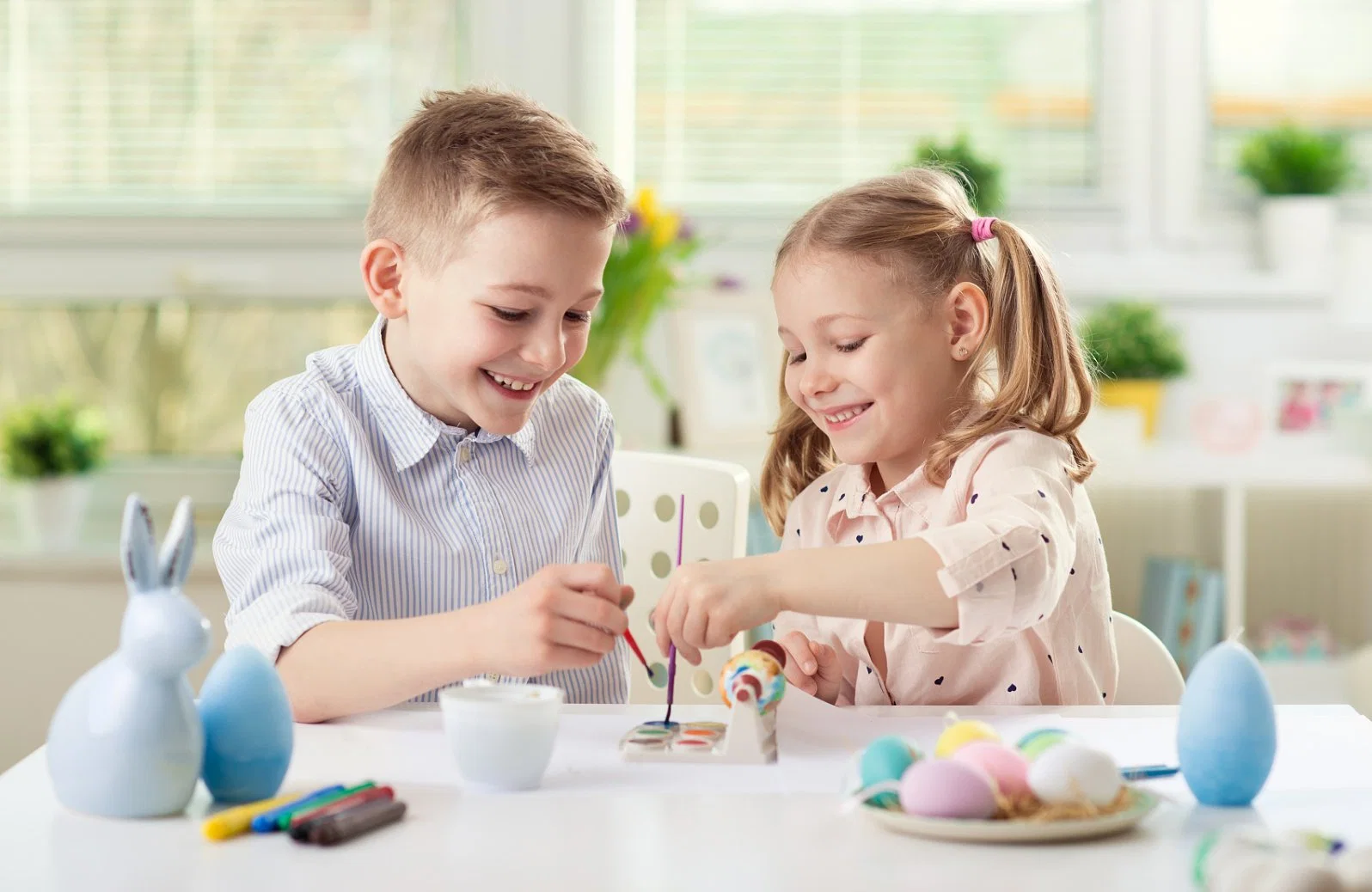 Bricolaje Pintura su propio conejito de Pascua Venta caliente niños Arte y Artesanía Niños dibujo coloreado con pincel