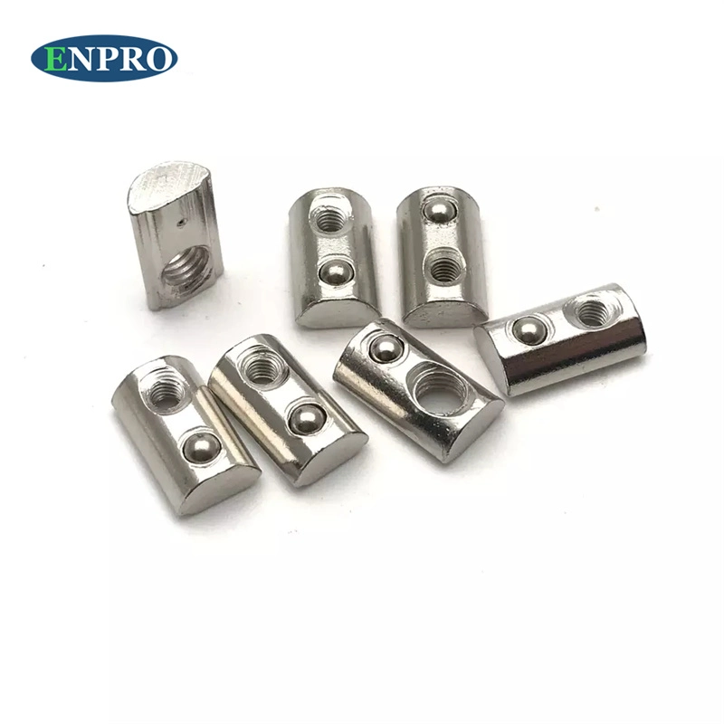 T Nuts OEM Factory Direct High quality/High cost performance Stainless Steel T Slotted Sliding Nuts with Spring Loaded Ball