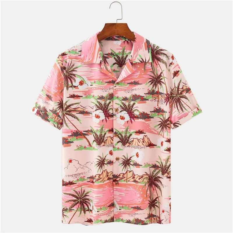 Summer Beach Apparls Мужская одежда Custom Polyester спандекс Гавайские кофты