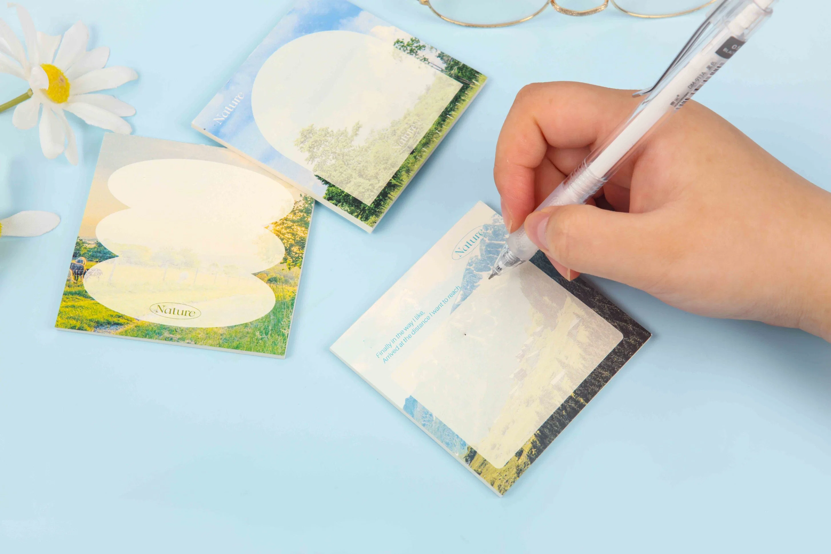 Landschaft Bunte Büro Schule Geschenk Qualitativ Hochwertige Notizen