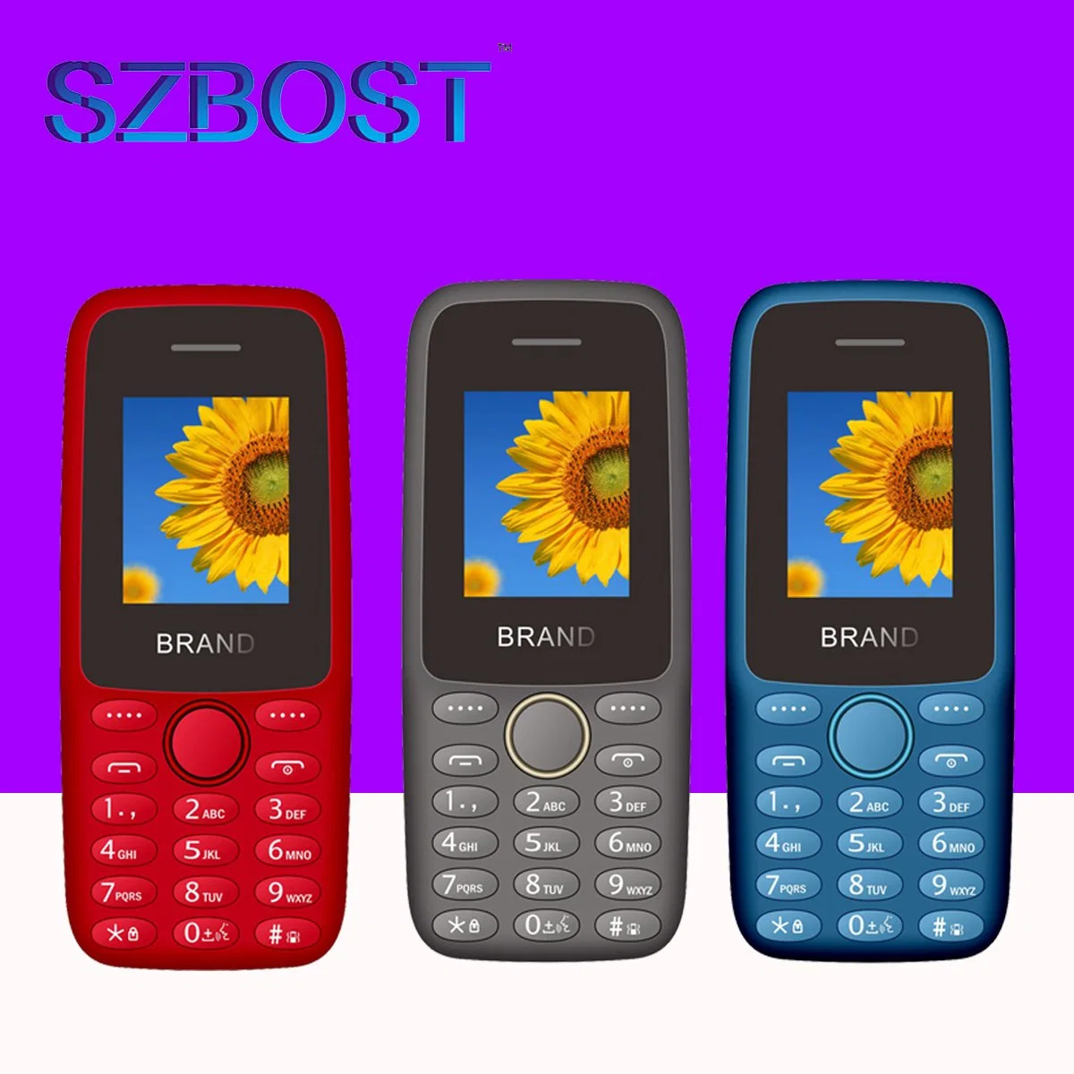 Manufacture of High Performance 1.77inch 2g 2163 GSM Keypad Mobile Phone with, 2 SIM Cards 2 Standby, Bt, FM, GPRS, Bar Feature Phone Custom Made