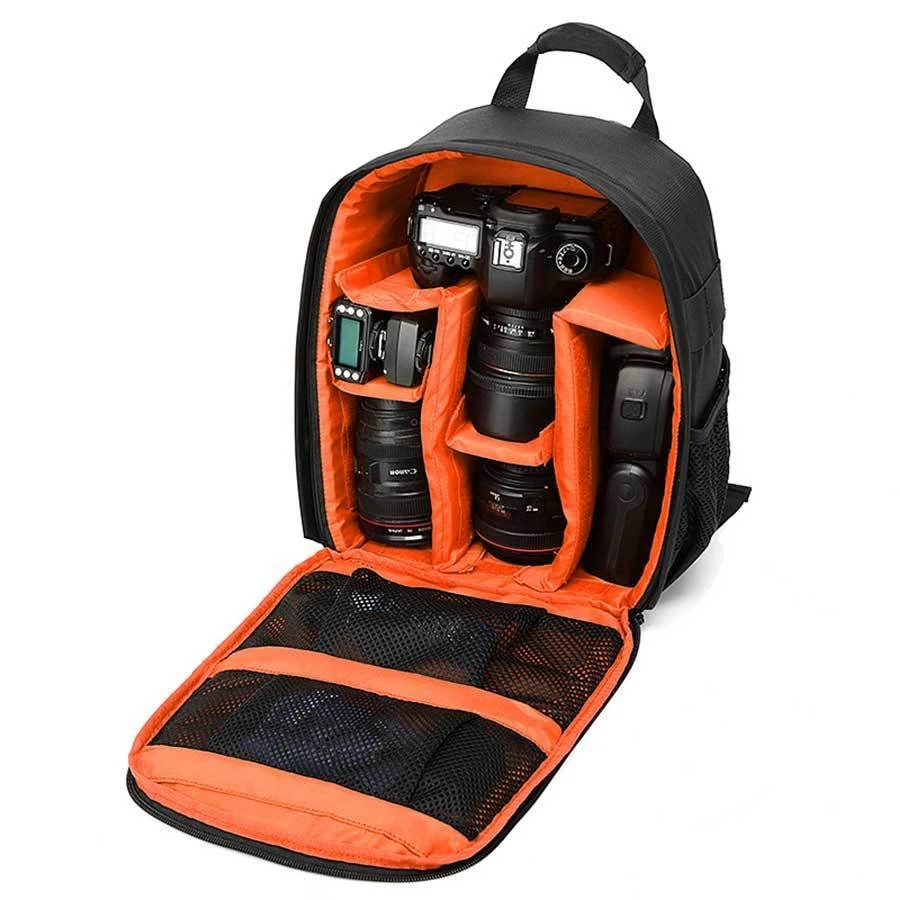 Outdoor Nylon Small Camera Backpack Photo Waterproof Camera Bag for Photography