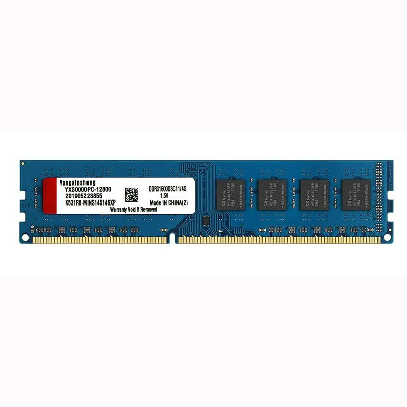 DDR3 RAM 4GB 8GB 1600MHz Brand New Low Voltage 1.5V Blue PC3-12800u Desktop Memory DIMM 240-Pin Non-Ecc