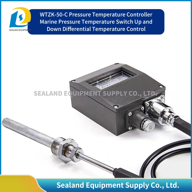 Tableau de l'usine Wtzk-50-C 40-80 degré Type de pression Marine Le contrôleur de température sur le fil de 5 mètres