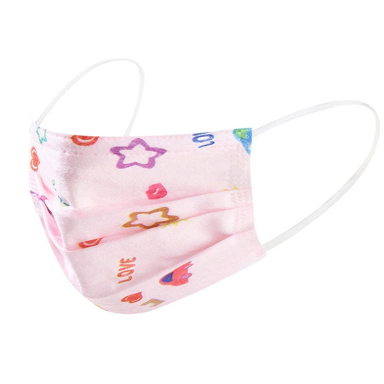 Kids Disposable Faca Mask with Colorful with Printing