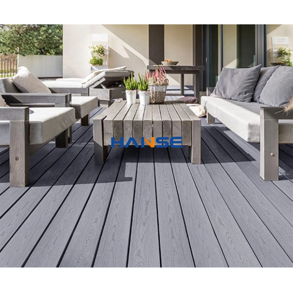 New Europe Standard Price Co-Extrusion Solid Resistant Wood Texture Waterproof Plastic Composite WPC Decking Floor Outdoor