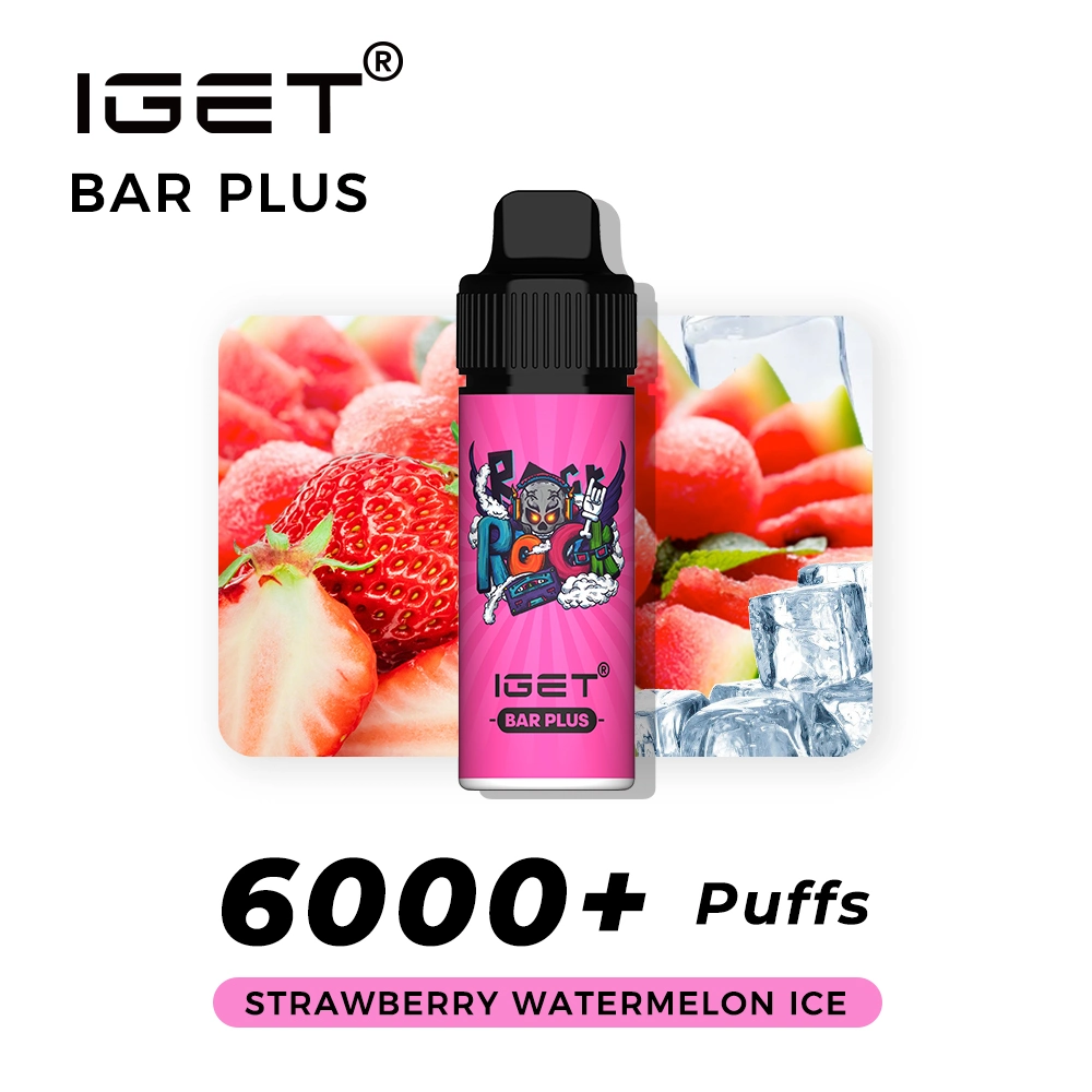 Аккумулятор Iget Bar Plus — 600 мА/ч, низкое сопротивление, 1.2 Ом, превосходный вкус, 5% солевая сетевая карта, Сильная никотиновая сила - Горячие продажи на арабском рынке