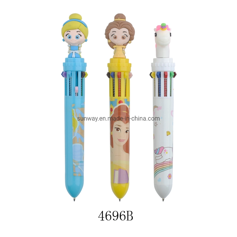 Gift Stationery Hot Sale OEM 10-in-1 Plastic Multi Color Pen