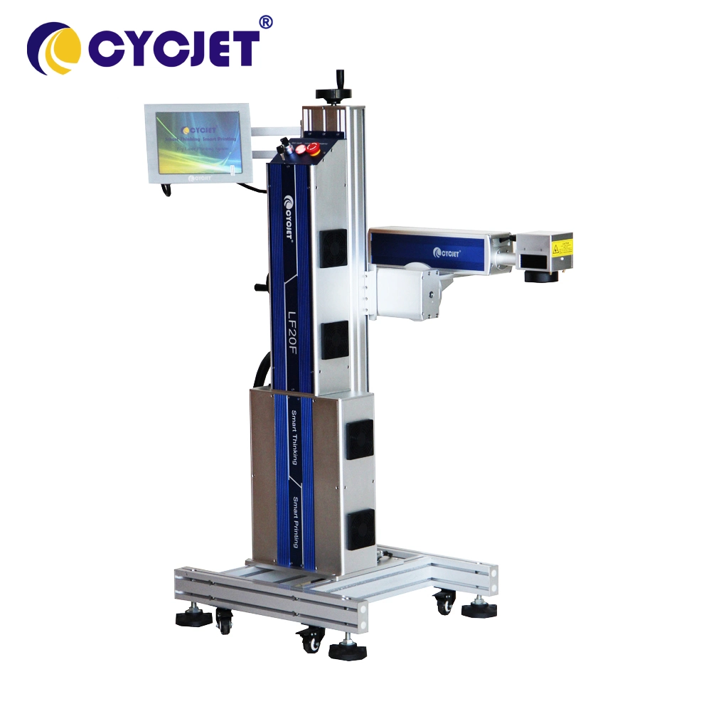 Cycjet Lf50f marcadora láser de fibra en línea para tubería de HDPE