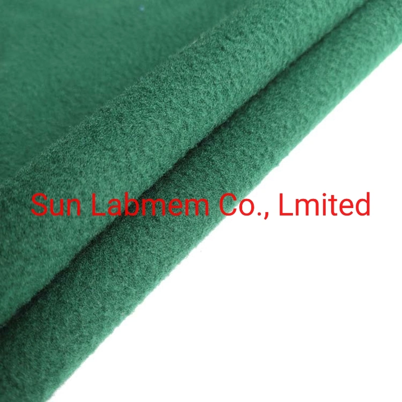 Green Brushed Anti-Pilling 100% Polyester Knitted Micro Polar Fleece