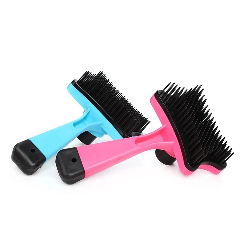 Pet Grooming Brush Self Cleaning Automatically Dog Cat Slicker Brush Remove Dog Hairs Pet Comb