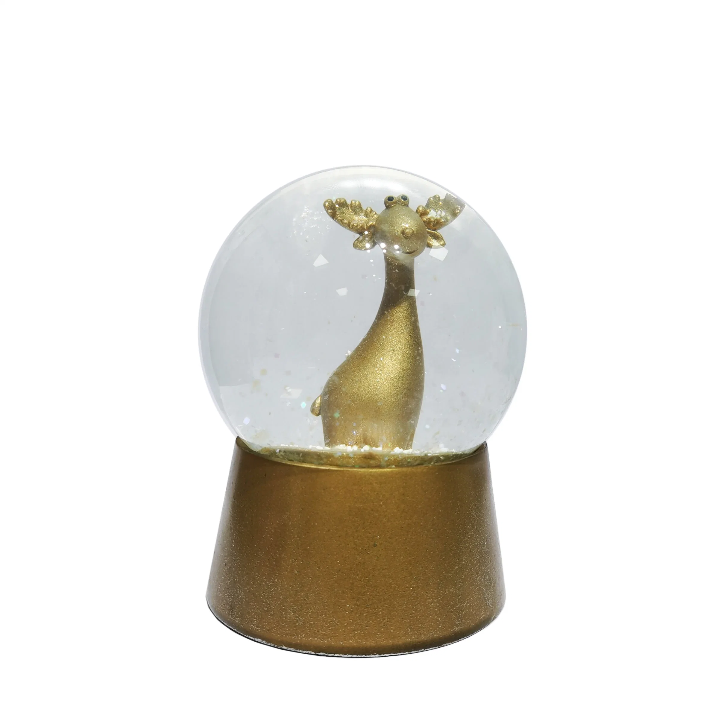 Factory Price Custom Winter Christmas Gift Water Globe Elk Snowglobe