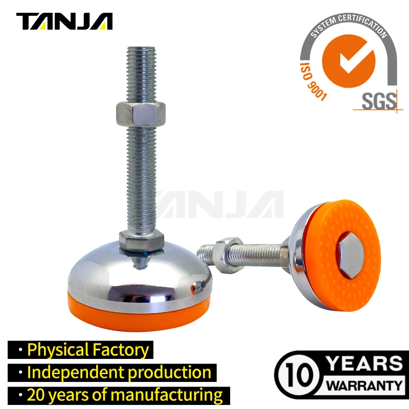 Fixed Adjustable Leveling Foot for Furniture Conveyor Equipment Machine Steel Table Rubber Feet for Industrial