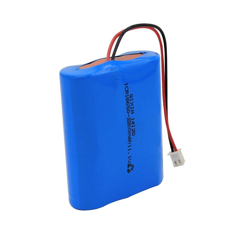 UN38,3 Großhandel maßgeschneiderte 18650 Li-Ion wiederaufladbare Lithium-Polymer-Akku-Pack 2200mAh 11,1V