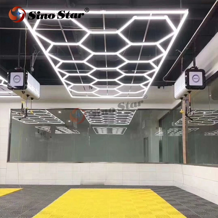 Nueva llegada DIY autoservicio Auto Wash Shop Exportar a. Tubo LED hexagonal de Corea del Sur