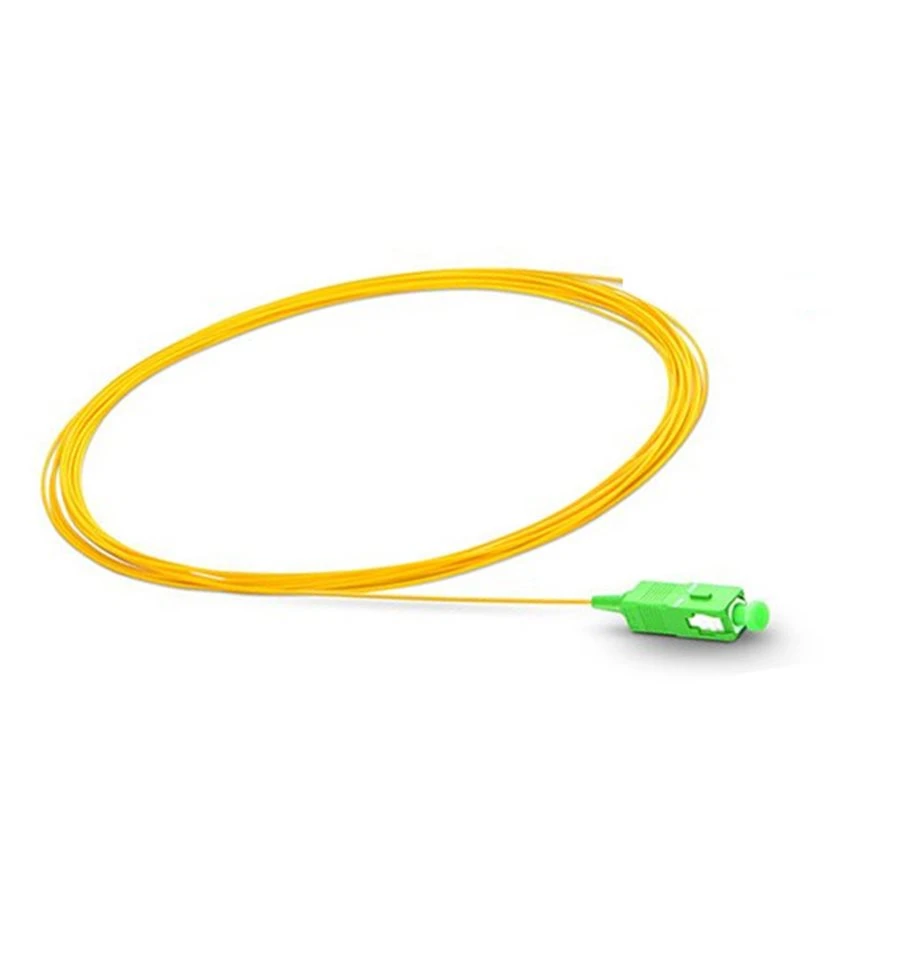 Om3, Om4, Om5, G652D, G657A1 LC/APC Sc/APC Standard 0.9mm Single Cord Simplex Buffered Fiber Pigtail OS2 for Data and Voice Services