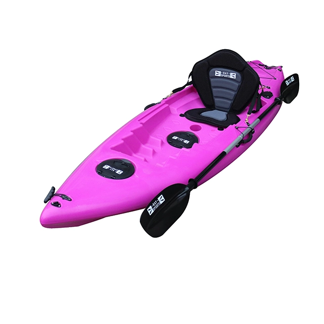 Quality Guaranteed Hot Selling Water Sports Custom Durable Single Seat Foot Fishing Kayaks Plastic Kayaks