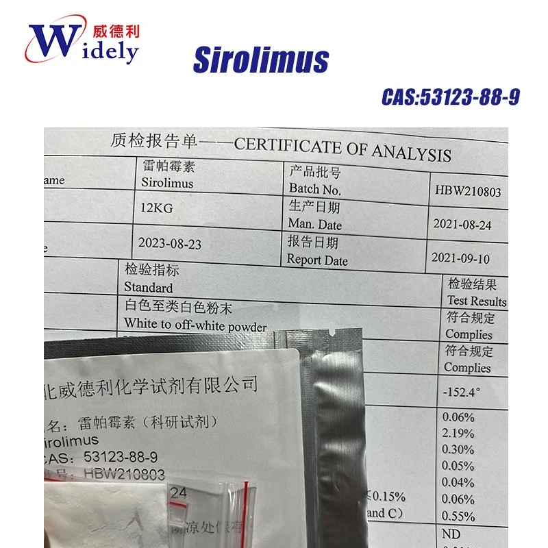 CAS 53123-88-9 99% Sirolimus for Anti-Cancer API