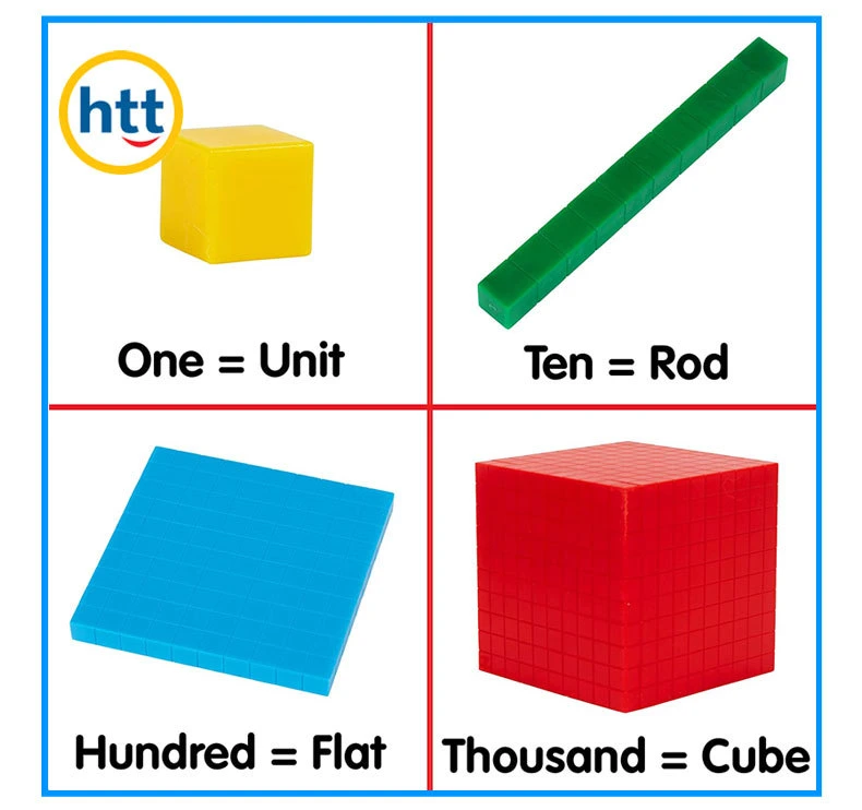 Juguetes educativos para enseñar en casa en el jardín de infantes Juguetes de matemáticas Conjunto de base diez Juguetes