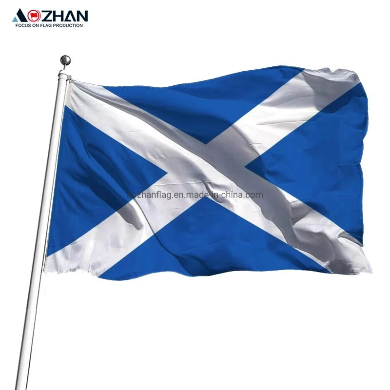 High quality/High cost performance  Printed Hanging Polyester Fabric Custom 3X5FT National Scotland Flag