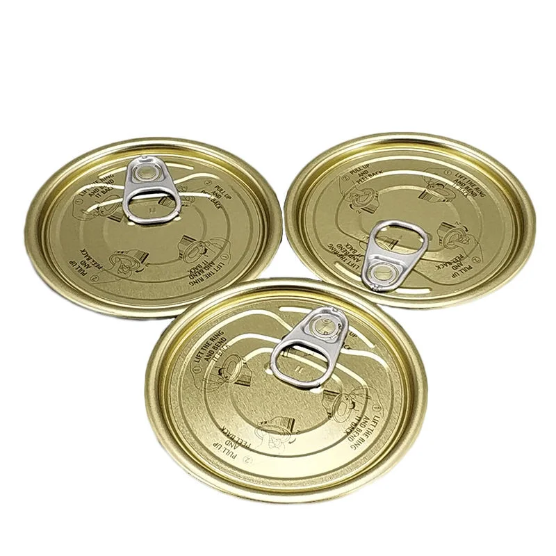 202#Tinplate Eoe BPA Ni Epoxy Lacquer Round Food Easy Open End Lid