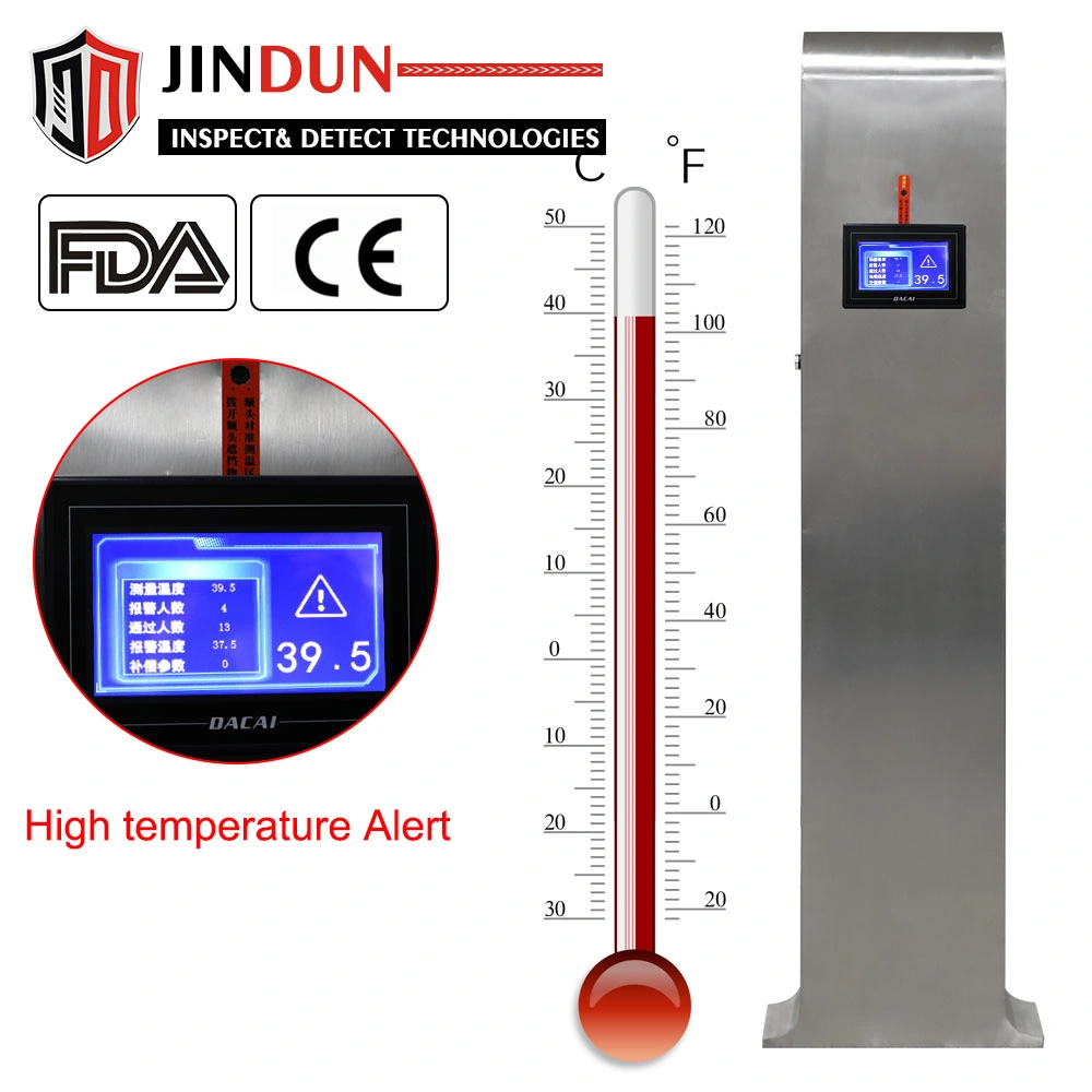 Factory Digital Human Body Stand up Auto Indoor Infrared Thermometer