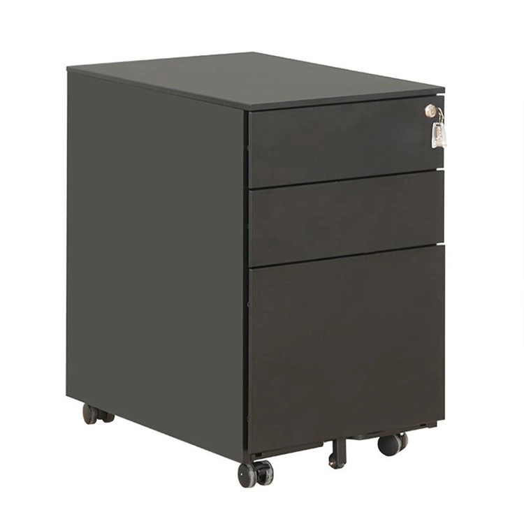 3 Drawer Mobile Pedestal File Cabinet Steel Storage Cabinet