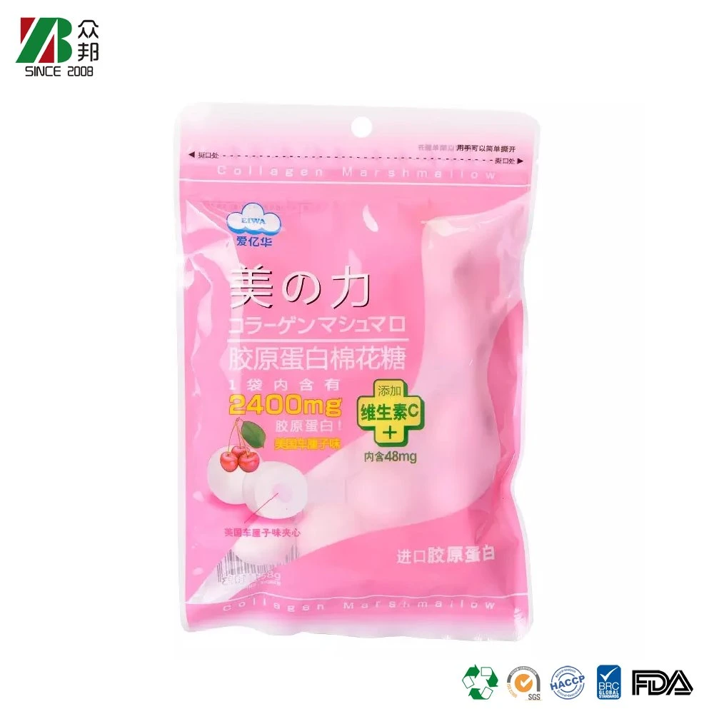 Custom printing food grade plastic packaging bags for cotton candy