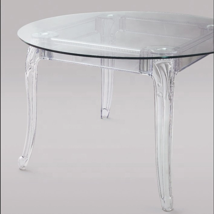 Venta caliente de cristal acrílico transparente de la decoración de mesa para boda