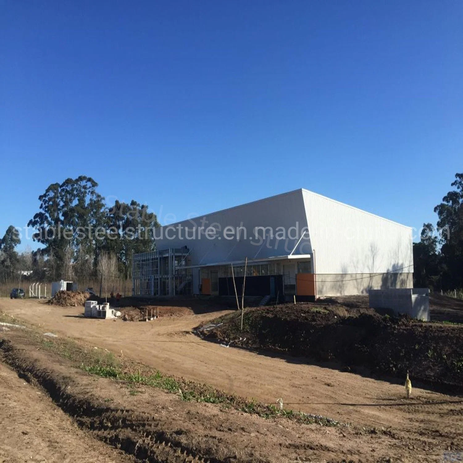 Prefab Casa Construcción Prefabricados estructura de Acero de Metal Pre Ingeniería almacén Edificio de la fábrica