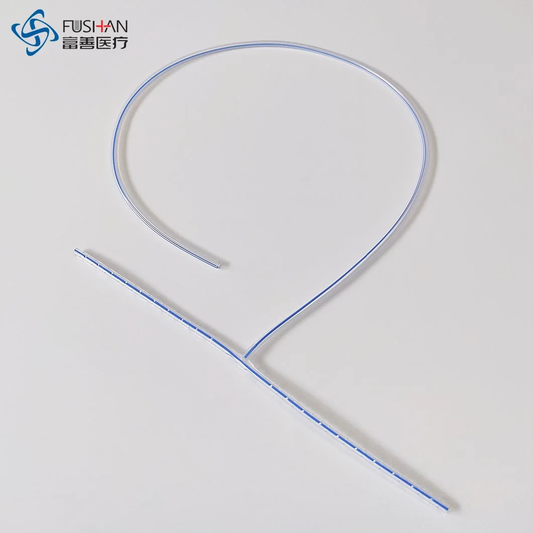 Fushan Transparent Disposable Silicone T-Shaped Perforated Drain Tube All Medical Silicone CE ISO FDA Listing Wound Drainage System Manufacturer (10Fr-14Fr)