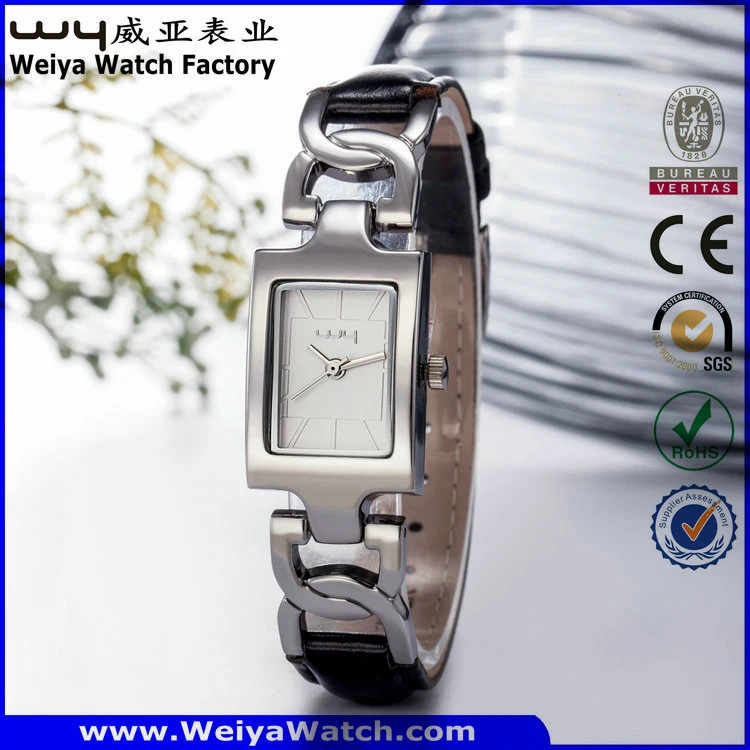 Fashion Customize Service Steel Quartz Ladies Wrist Watch (Wy-020E)