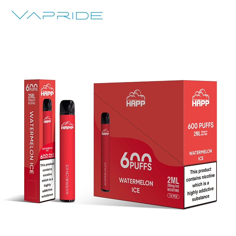 España Happ 600 Puffs Pack de 10 Archives Watermelon Ice E CIGS