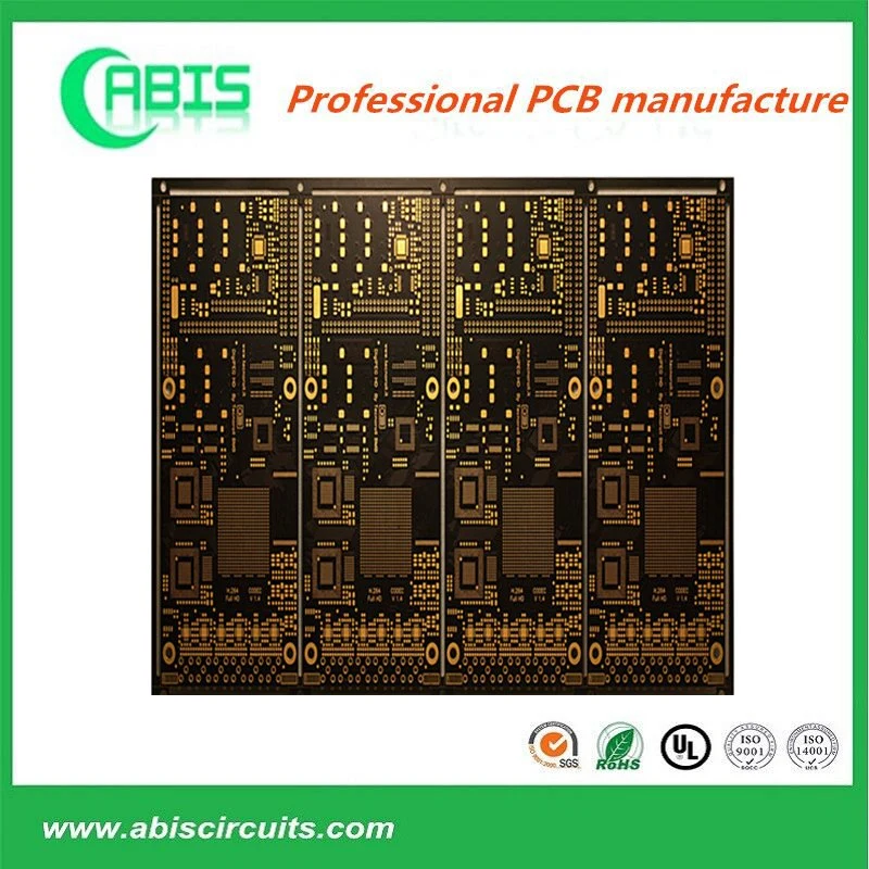 Placa de circuito impresso PCB do orifício do dissipador de calor castanho aplicada na comunicação