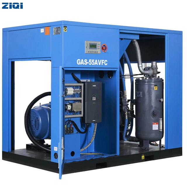 Industrial Compressor Heavy Duty VSD Stationary AC Power Electric Air Cooled Directly Driven Rotary Screw Gas Air Compressors Pump with Germany Ghh Rand Air End