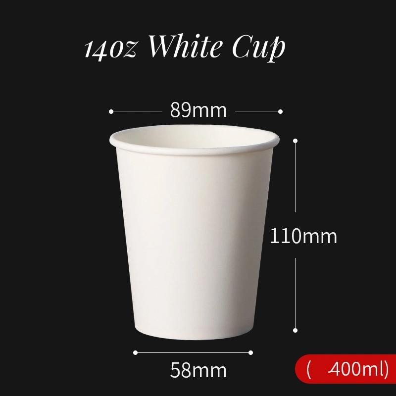 Customized Single-Wall Hot Drink Coffee Milk Tea Paper Cups