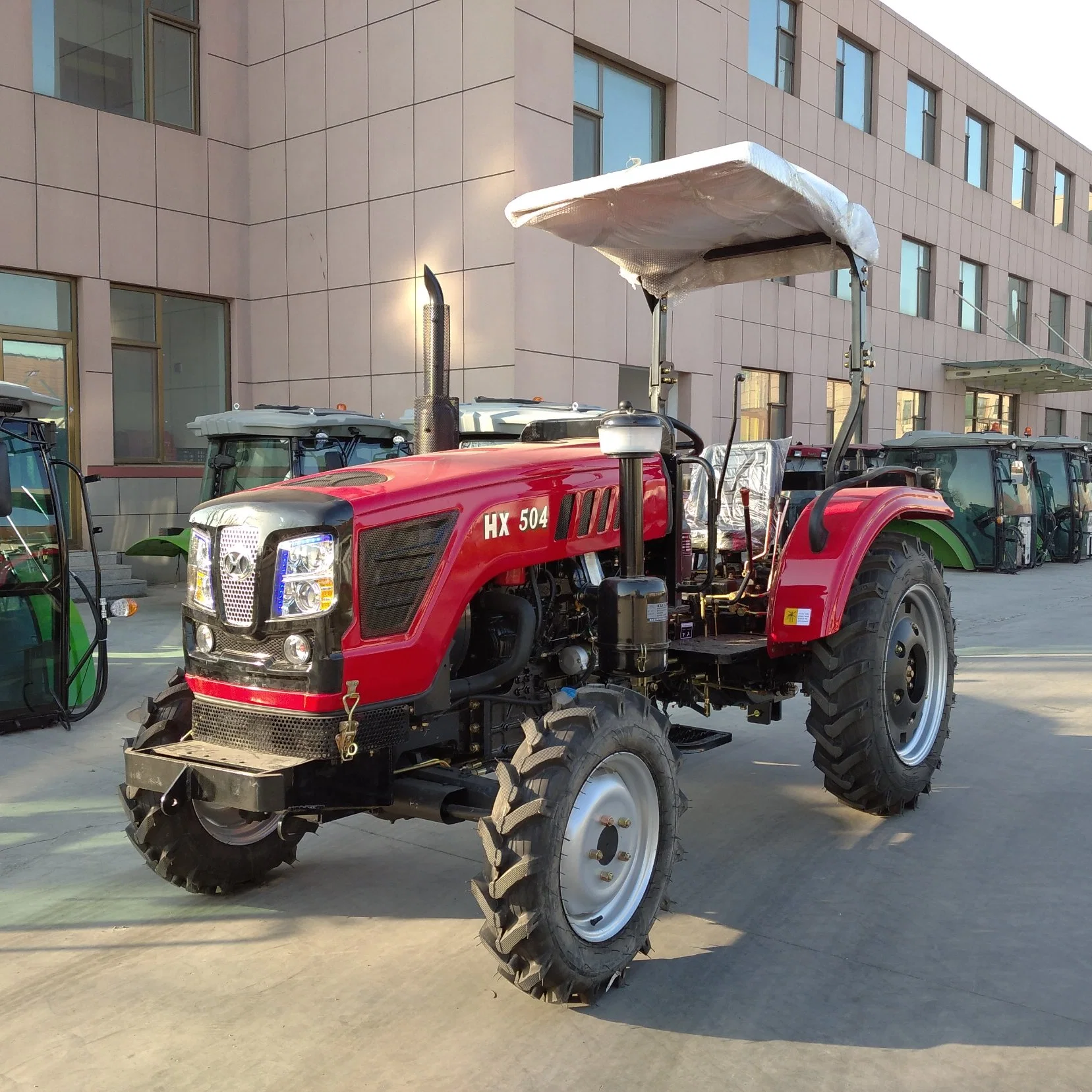 4X4 50HP Sunshade Agricultural Machinery Tractors Diesel Engine