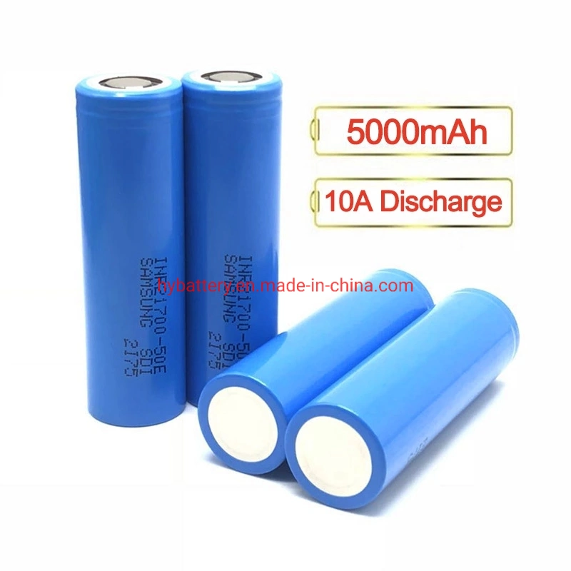 La Corée du Sud marque 21700 50e 5000mAh 10une batterie rechargeable 3,7 V