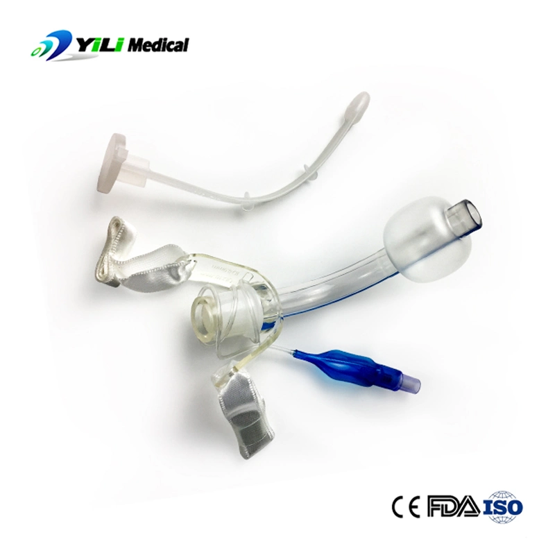 Tubo de traqueotomía en PVC reforzado Cuffed desechables médicos anestesia respiratorio producto