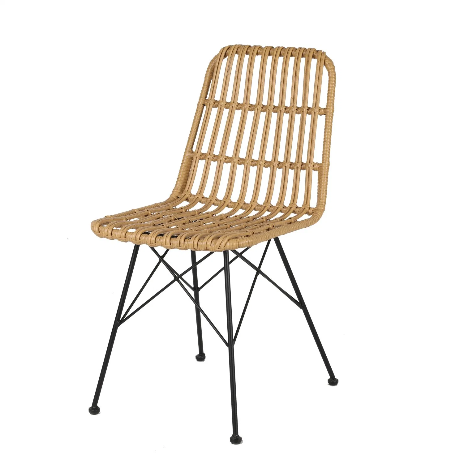 High Class Metal Rattan Wedding Rattan Outdoor French Bistro Chair