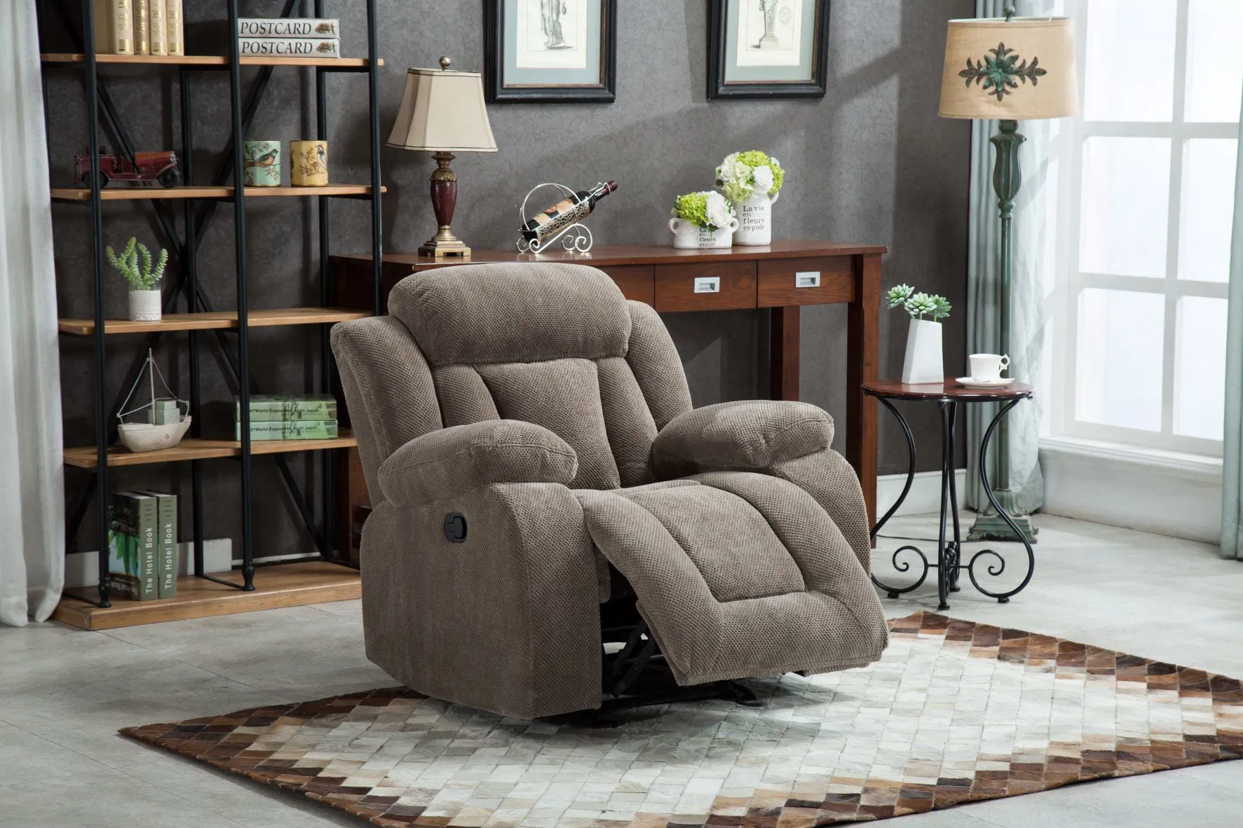 Cy Manual Functional Sofa Recliner Sofa for Living Room Chair