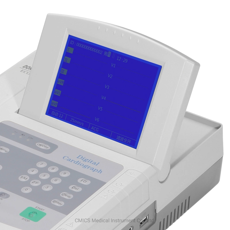 Medical Equipment Digital 12 Channel ECG/EKG Machine with CE Certificate