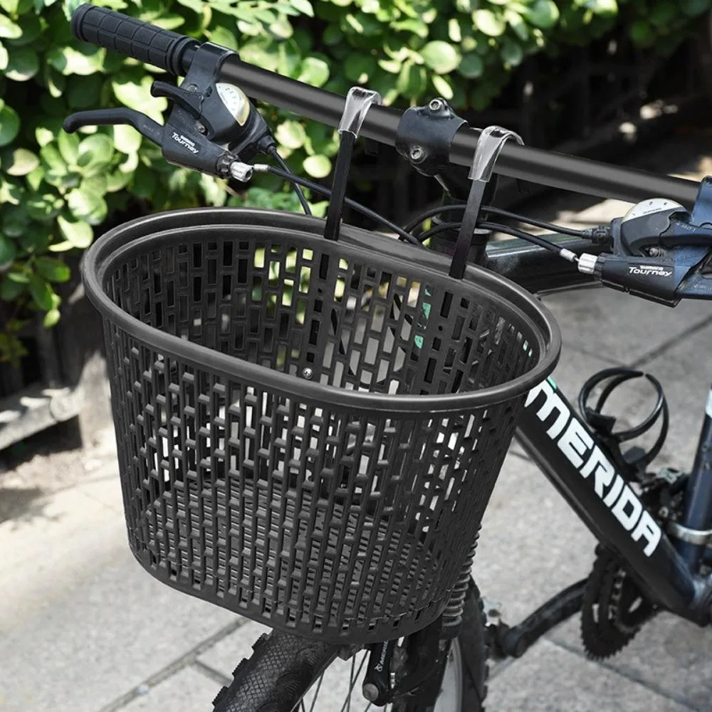 Removable Bike Basket with Hooks Front Small Wire Mesh Bicycle Basket Cycling Storage Carrier Bl20906