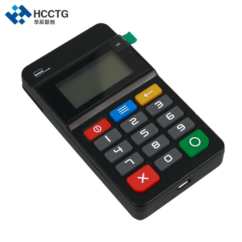 PCI EMV L1&amp;L2 معتمد Bluetooth الدفع Mobile POS يدعم MSR بطاقة الاتصال بدون أطراف تلامس (HTY711)