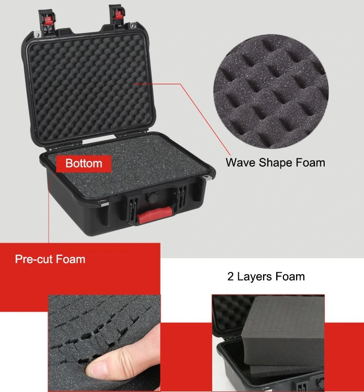 Caja de plástico profesional para cámaras Caja de embarque impermeable IP67