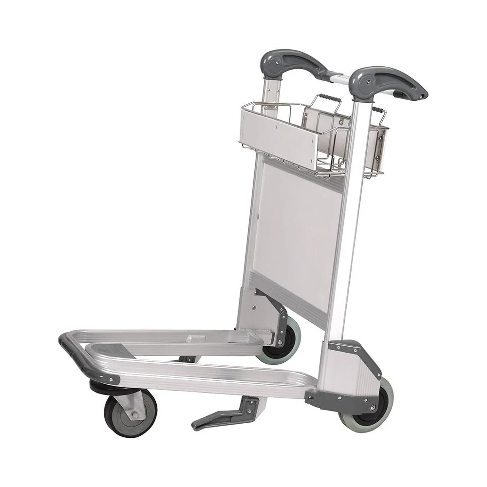 New Handle Aluminum Airport Luggage Trolley Cart