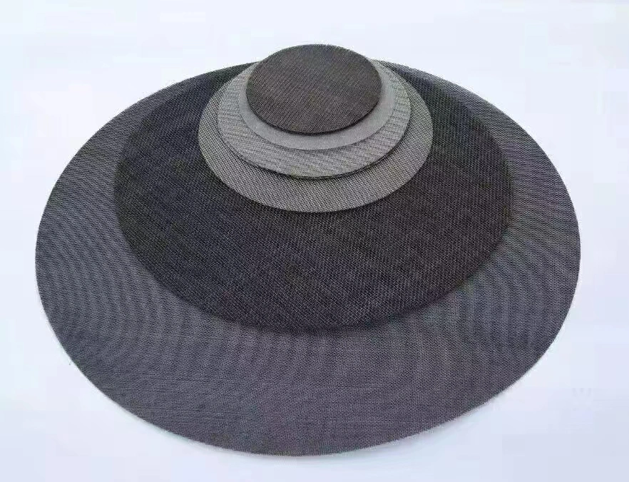 24 X 110 18 Mesh Black Mild Steel Wire Cloth Discs