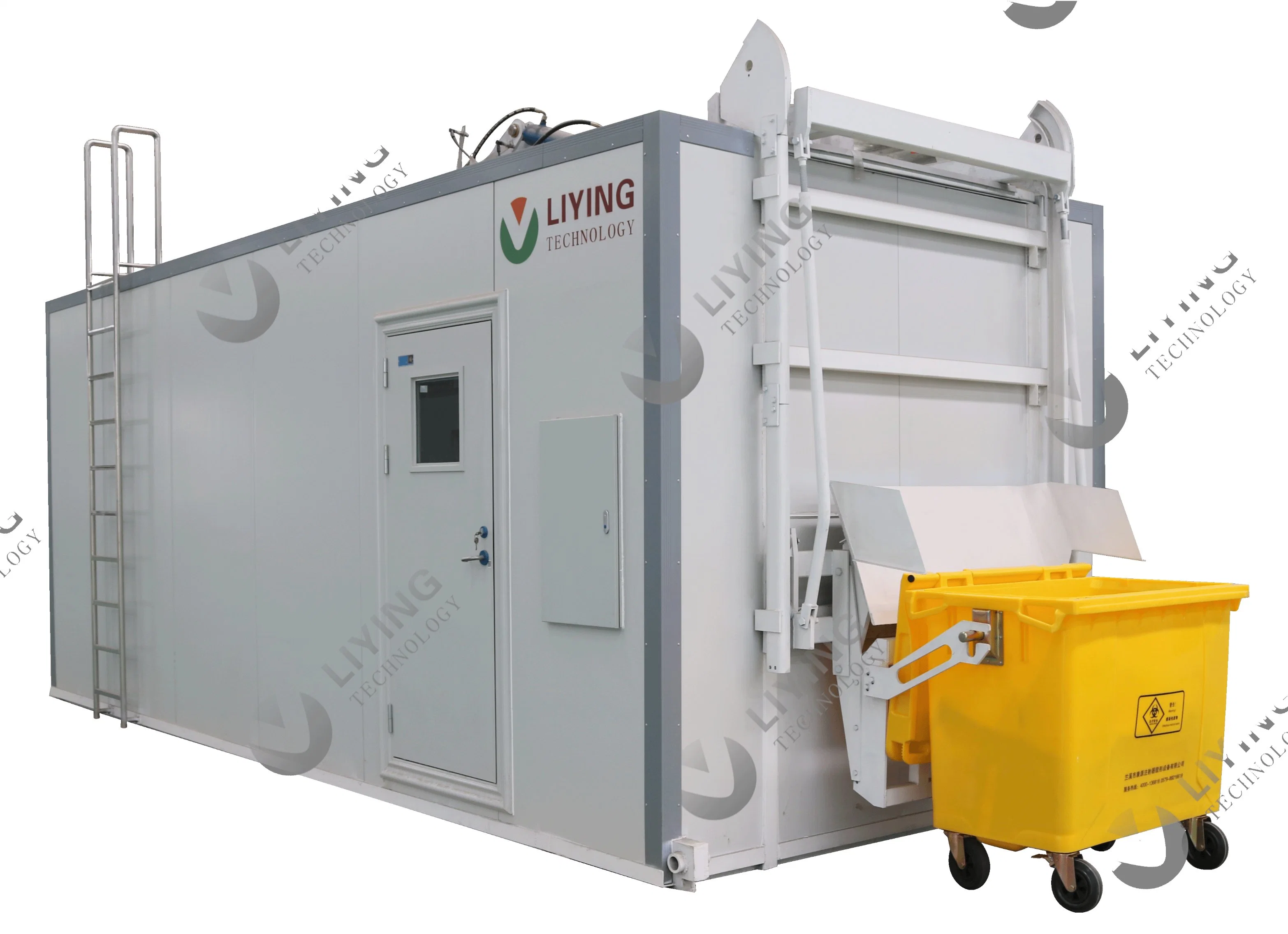 Fully Automatic Hospital Clinic Medical Waste Microwave Disinfection Treatment Disposal Machine with Automatic Processing Shredding System Equipment Management